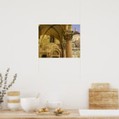 Rectorspaleis Arches met Dubrovnik Kathedraal Poster (Keuken)