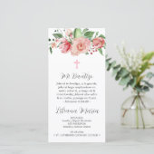 Recuerdo Bautizo Spaans Baptism Bladwijzer Favor Bedankkaart (Staand voorkant)