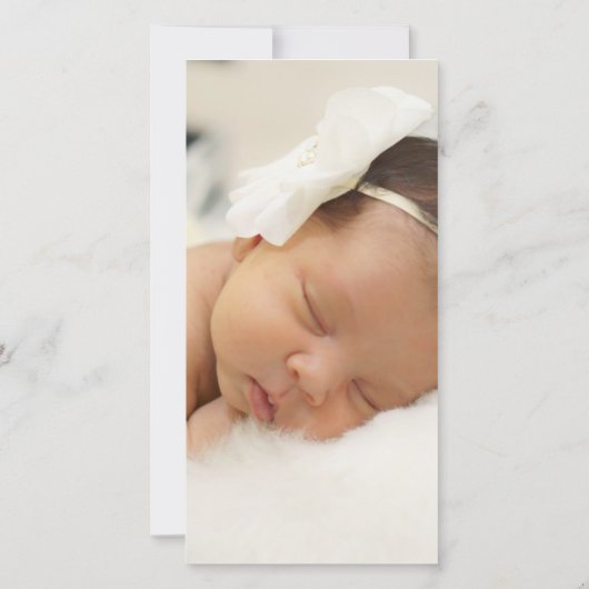 Recuerdo Bautizo Spaans Baptism Bladwijzer Favor Bedankkaart (Achterkant)