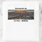 Recuerdo de La Paz Rechthoekige Sticker (Tas)