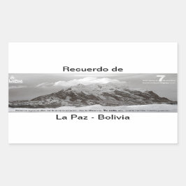 recuerdo de Las Paz Rechthoekige Sticker