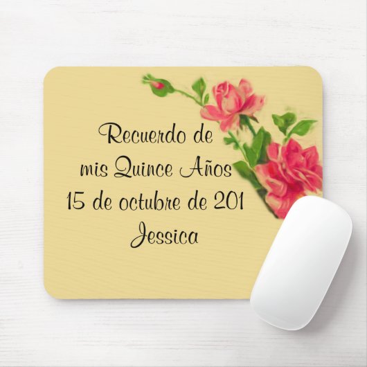 Recuerdo de mis 15 años Mousepad Muismat (Met muis)