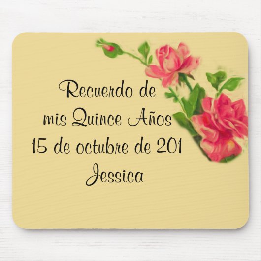 Recuerdo de mis 15 años Mousepad Muismat (Voorkant)