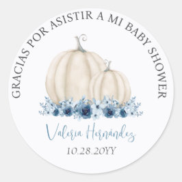 Recuerdos Baby shower para Niño Ronde Sticker