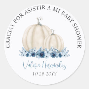 Recuerdos Baby shower para Niño Ronde Sticker