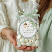 Recuerdos Bautizo Jongen Engel Doop Gunsten Gesche Ronde Sticker