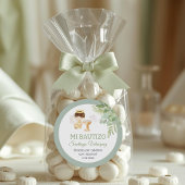 Recuerdos Bautizo Jongen Engel Doop Gunsten Gesche Ronde Sticker