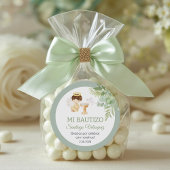 Recuerdos Bautizo Jongen Engel Doop Gunsten Gesche Ronde Sticker