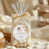 Recuerdos Bautizo Meisje Engel Doop Gunsten Gesche Ronde Sticker