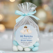 Recuerdos Bautizo Schattigee doop Eerste Jaar Favo Ronde Sticker