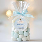 Recuerdos Bautizo Schattigee doop Eerste Jaar Favo Ronde Sticker