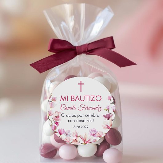 Recuerdos de Bautizo doop gunsten Ronde Sticker