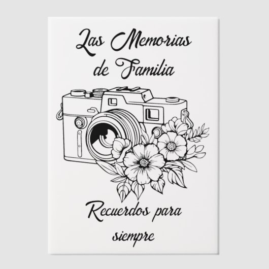 Recuerdos de Familia Vellum Uitnodigingen (Voorkant)