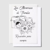 Recuerdos de Familia Vellum Uitnodigingen (Offset)
