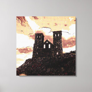Reculver Torens Oost-Kent Engeland Canvas Afdruk