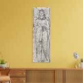 Recumbant Eleanor van Aquitaine Canvas Afdruk (Insitu (Woonkamer))