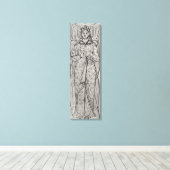 Recumbant Eleanor van Aquitaine Canvas Afdruk (Insitu (Houten vloer))