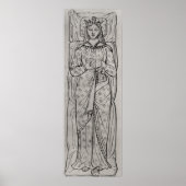 Recumbant Eleanor van Aquitaine Poster (Voorkant)