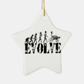 Recumbent Bicycle Evolution Fun Sports Art Keramisch Ornament (Rechts)