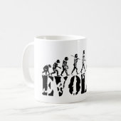 Recumbent Bicycle Evolution Fun Sports Art Koffiemok (Voorkant links)