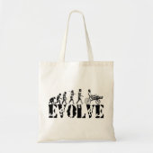 Recumbent Bicycle Evolution Fun Sports Art Tote Bag (Voorkant)