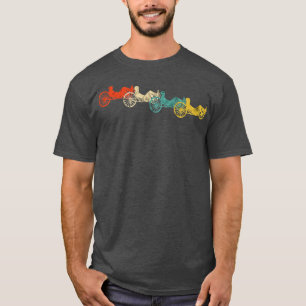 Recumbent Bike Cyclist  Retro Cycling Recum T-shirt