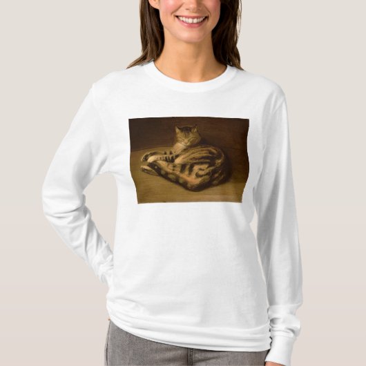 Recumbent Cat, 1898 T-shirt (Voorkant)