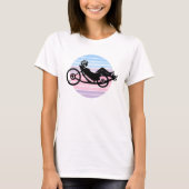 Recumbent Gal T-Shirt - Vintage deegwaren (Voorkant)