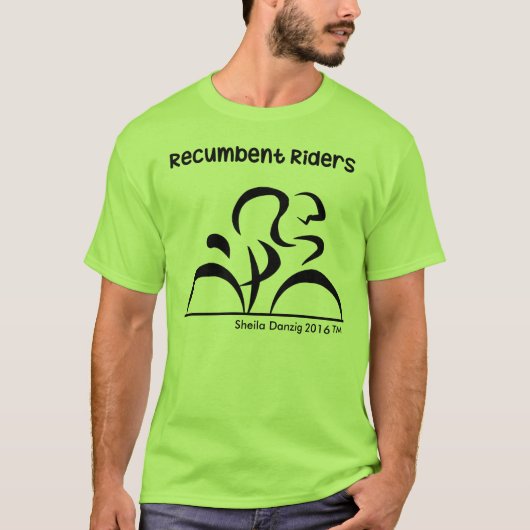 Recumbent Riders Bikes T-shirt (Voorkant)