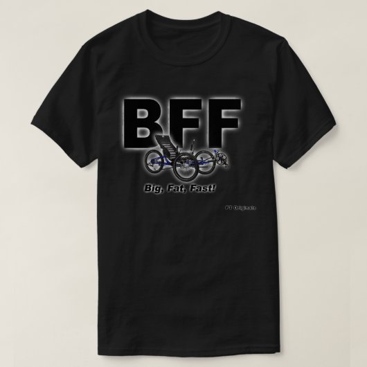 Recumbent Trike BFF T-shirt (Design voorkant)