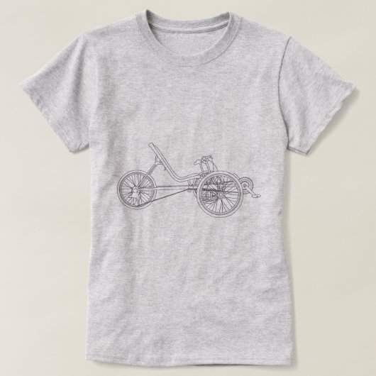 Recumbent Trike Light T-shirt (Design voorkant)