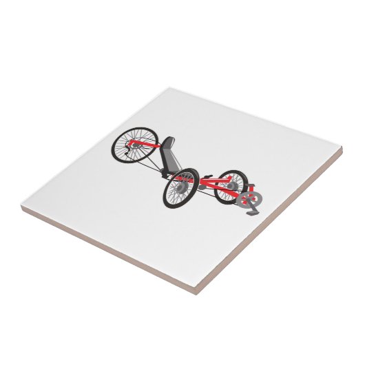 Recumbent Trike Tegeltje (Zijkant)