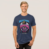 Recursief Denken Gepersonaliseerd Grappig Overdenk Tri-Blend Shirt (Voorkant volledig)