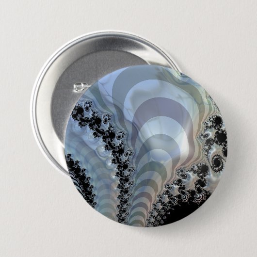 Recursieve Rijken Ronde Button 7,6 Cm (Voorkant /achterkant)