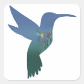 Recursive Hummingbird Cutout Sticker (Voorkant)
