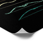 Recurve boogjacht  boogboegjager poster (Hoek)