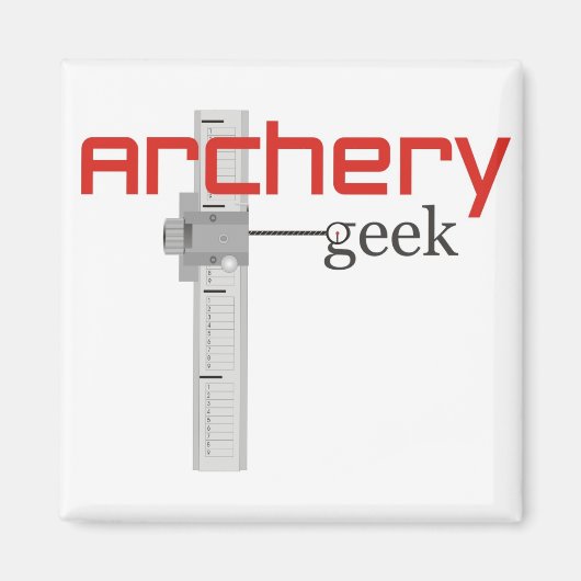 recurve geek magneet (Voorkant)