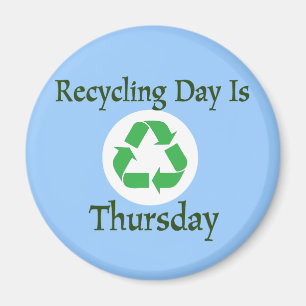 Recyclage Donderdag Herinnering Magnet