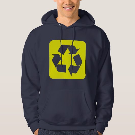 Recyclage - Geel Hoodie (Voorkant)