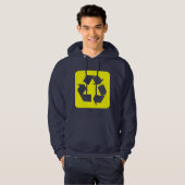 Recyclage - Geel Hoodie (Voorkant volledig)