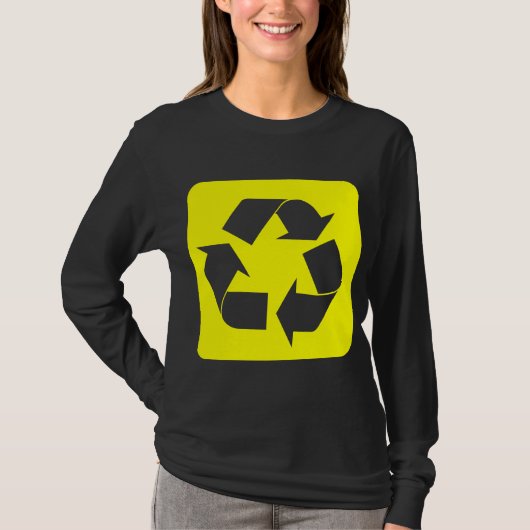 Recyclage - Geel T-shirt (Voorkant)