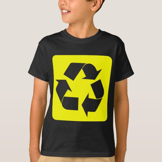 Recyclage - Geel T-shirt (Voorkant)