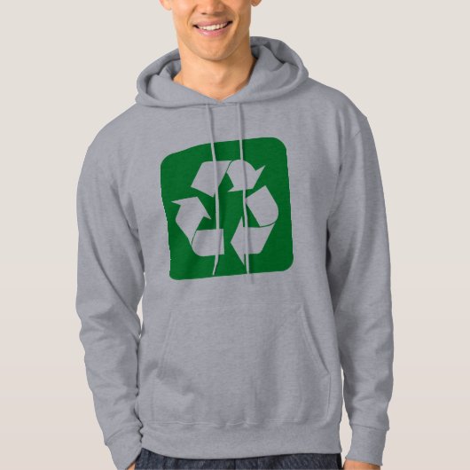 Recyclage - Groen gras Hoodie (Voorkant)