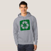 Recyclage - Groen gras Hoodie (Voorkant volledig)