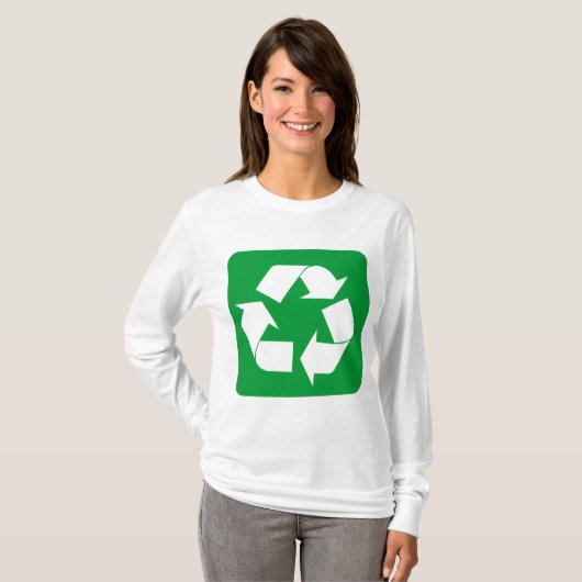 Recyclage - Groen gras T-shirt (Voorkant volledig)