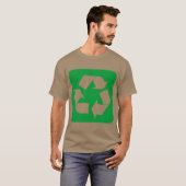 Recyclage - Groen gras T-shirt (Voorkant volledig)