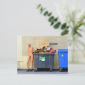 Recyclage karton in Kopenhagen Briefkaart (Staand voorkant)