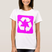 Recyclage — Magenta T-shirt (Voorkant)