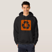 Recyclage - Oranje Hoodie (Voorkant volledig)