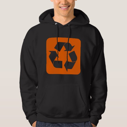 Recyclage - Oranje Hoodie (Voorkant)